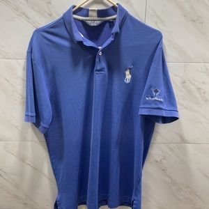 Polo by Ralph Lauren Profit blue white Westin Mission Hills men’s Med polo shirt